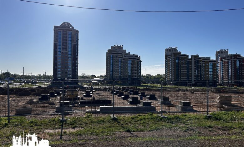 В новом жилом районе Гродно строят торговый центр