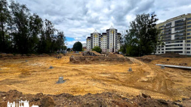 В самом центре Гродно начали строить