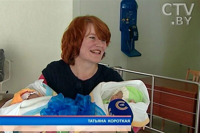Белоруска впервые стала мамой