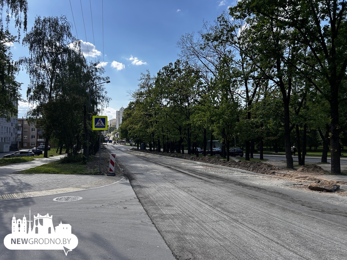 На улице Терешковой в Гродно большой ремонт