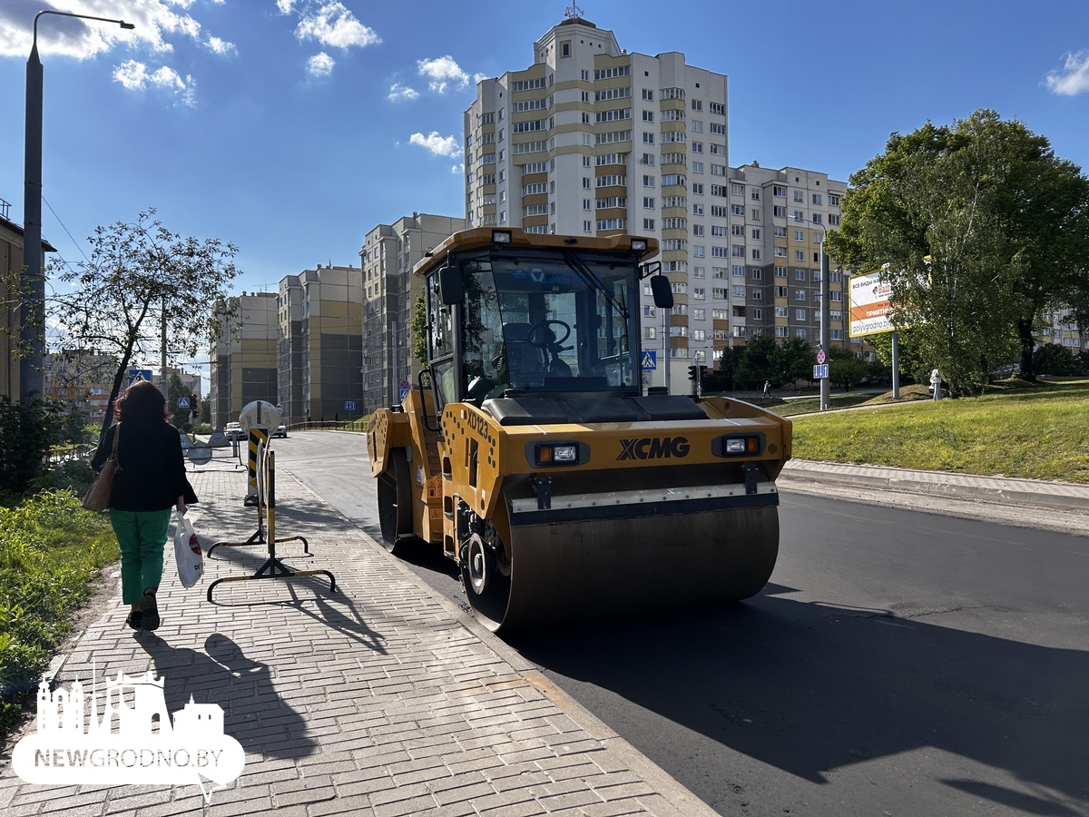 На улице Терешковой в Гродно большой ремонт