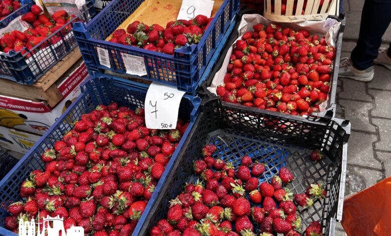 На рынке в Гродно появилась белорусская клубника