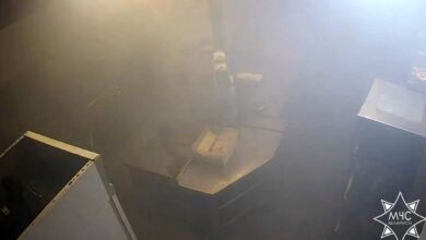 В Гродно горел известный торговый центр