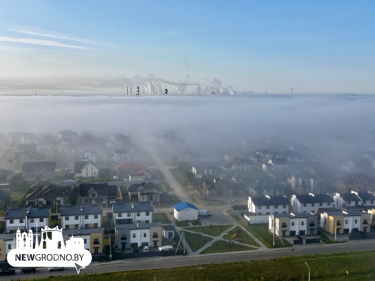 Туманное утро в Гродно