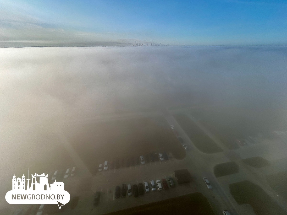 Туманное утро в Гродно