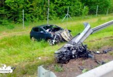 Cтрашная авария на трассе Минск-Гродно