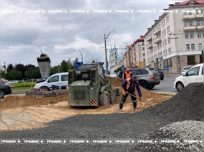 Участок дороги на улице