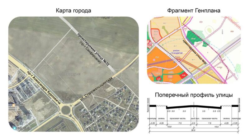Улица Санфировой в микрорайоне