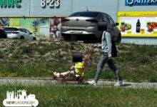 В Гродно сфотографировали необычный способ