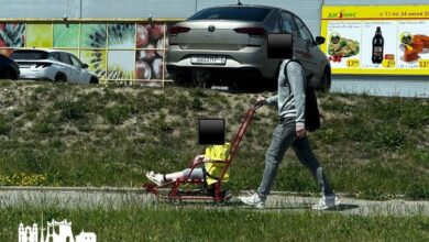 В Гродно сфотографировали необычный способ