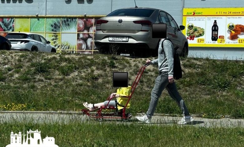 В Гродно сфотографировали необычный способ