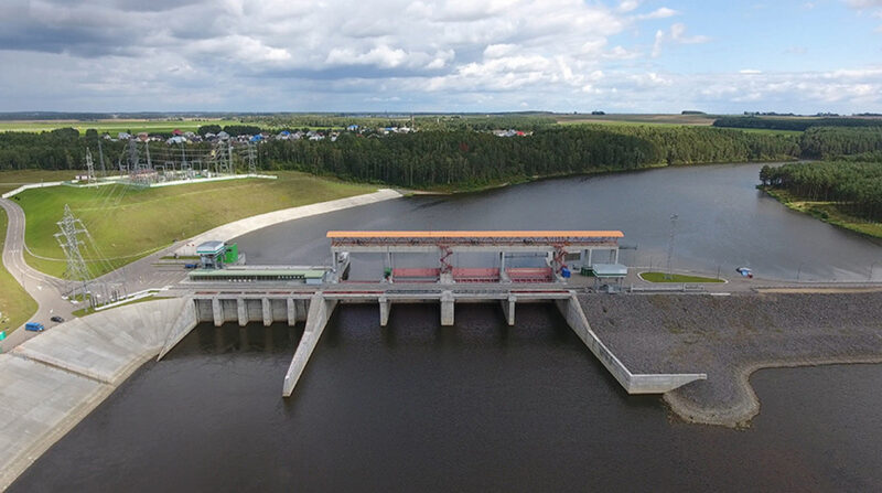 Гродненская ГЭС достигала