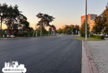 Новенький асфальт, но пока без разметки
