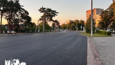 Новенький асфальт, но пока без разметки
