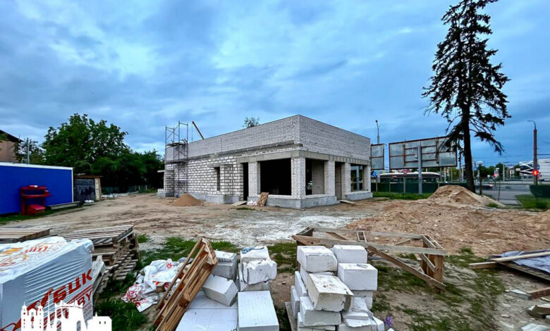 На кольце у Филармонии в Гродно