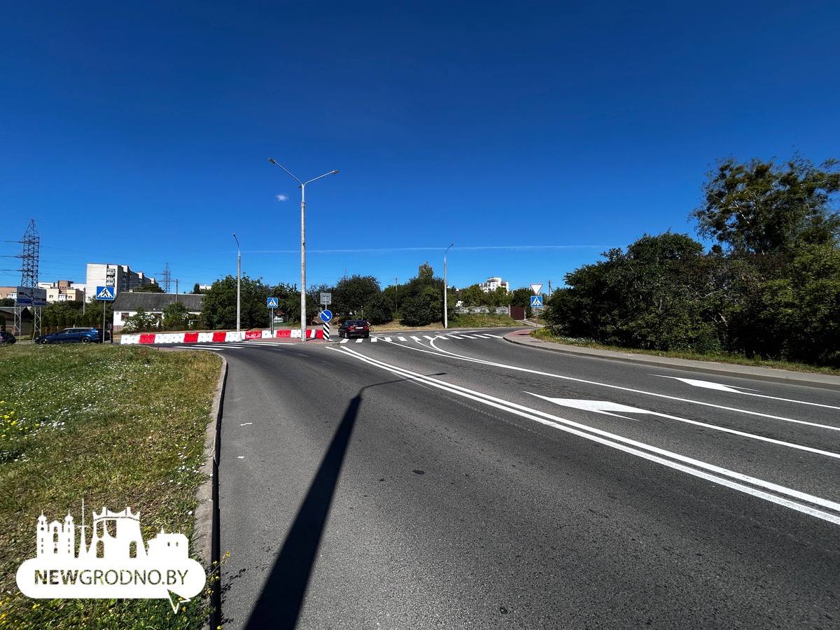 На перекрестке в Гродно изменили организацию