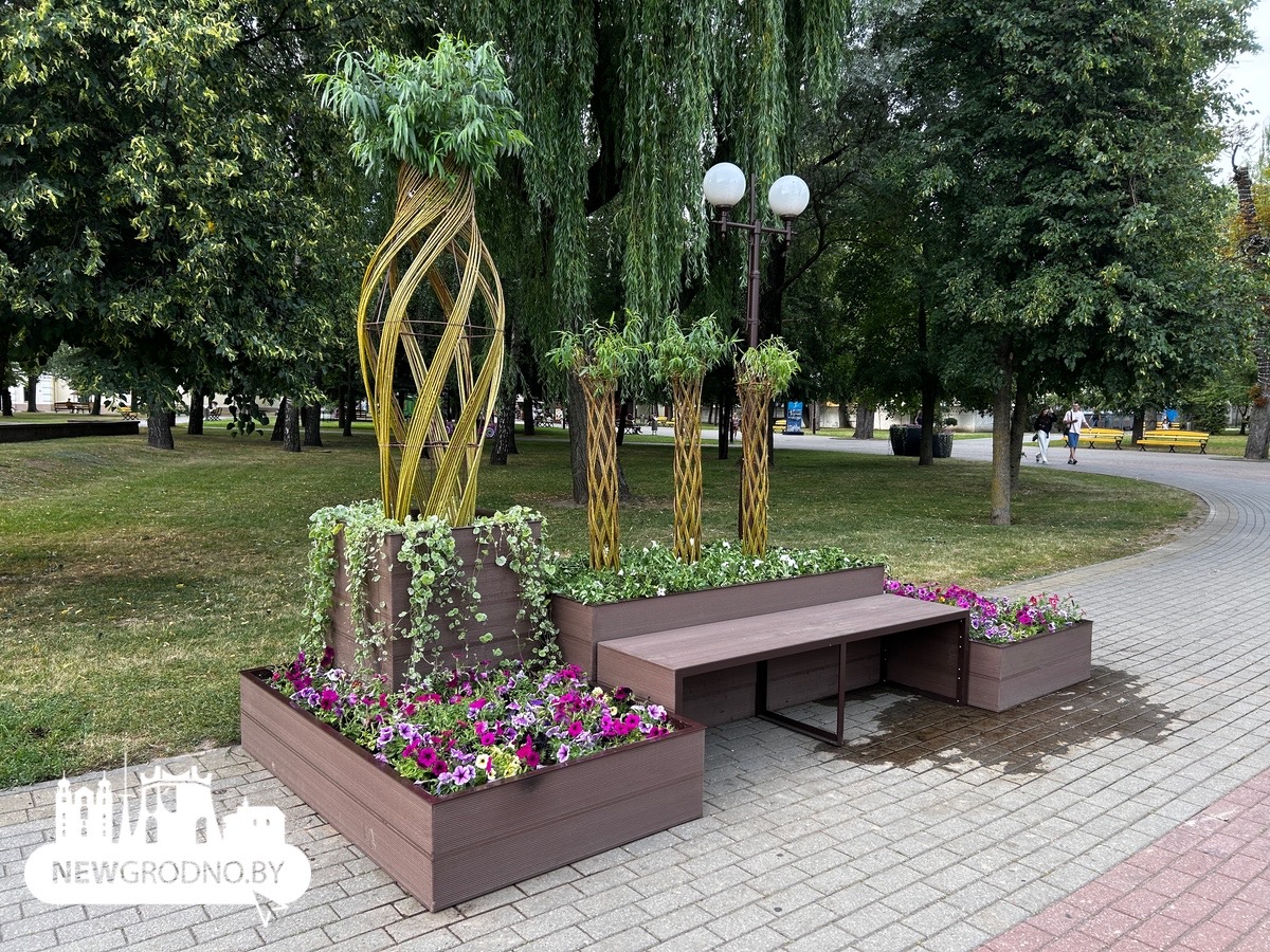 В Гродно появились новые композиции из цветов