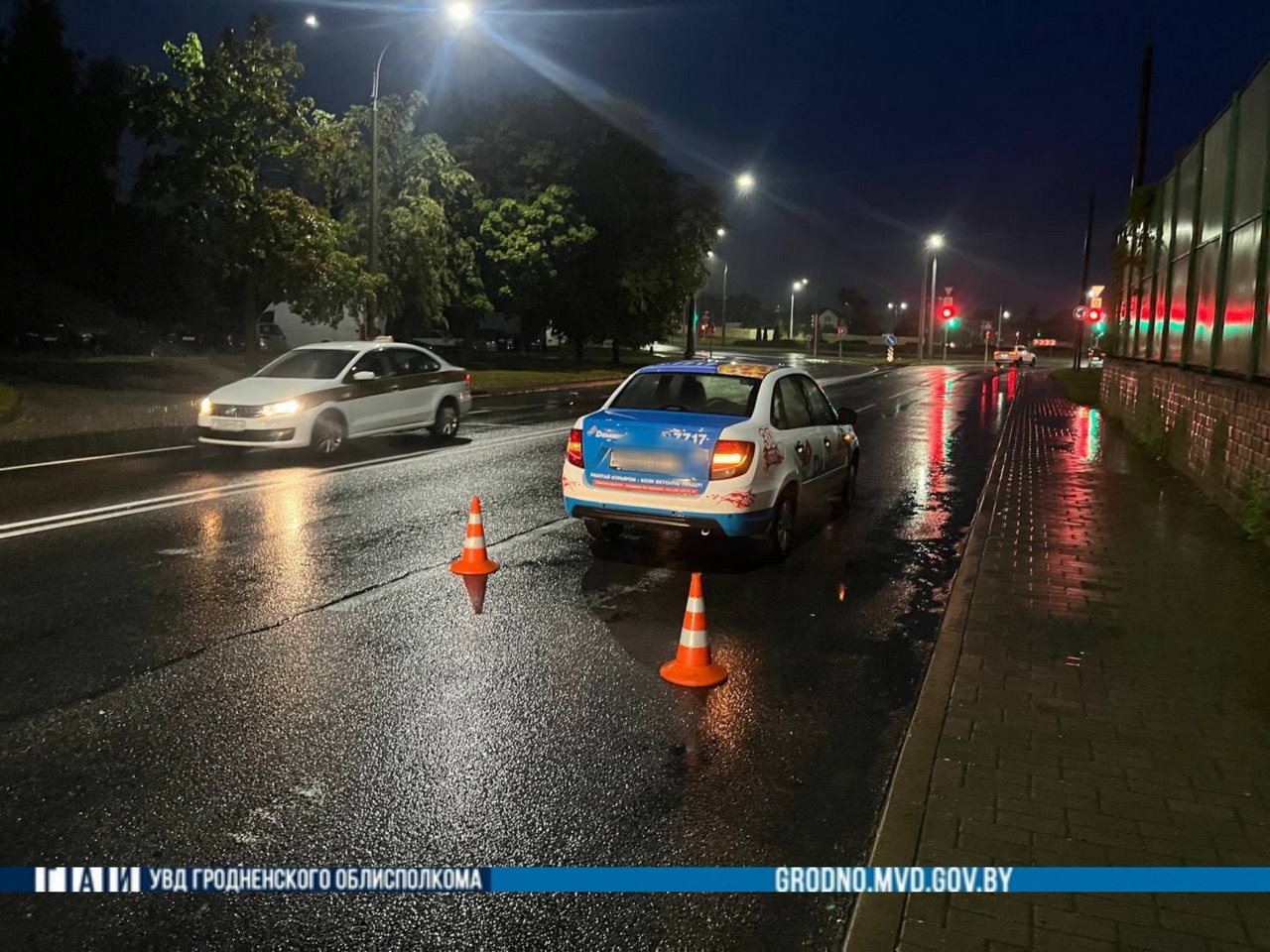 В Гродно машина доставки пиццы сбила пешехода