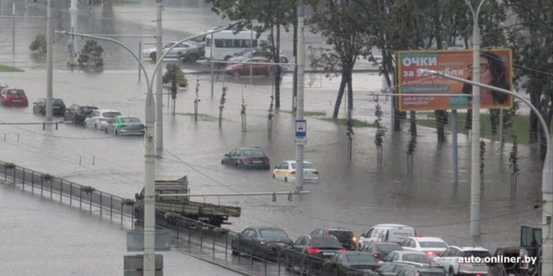 показываем последствия ливня в 