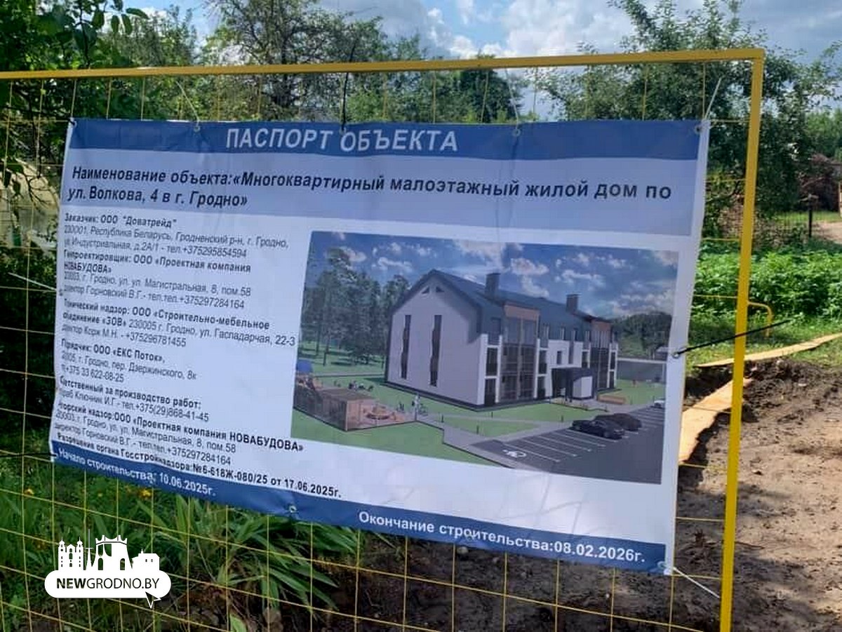 В Фабричном начали возведение