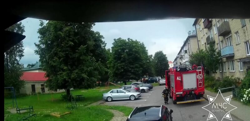 На пожаре в Новогрудке