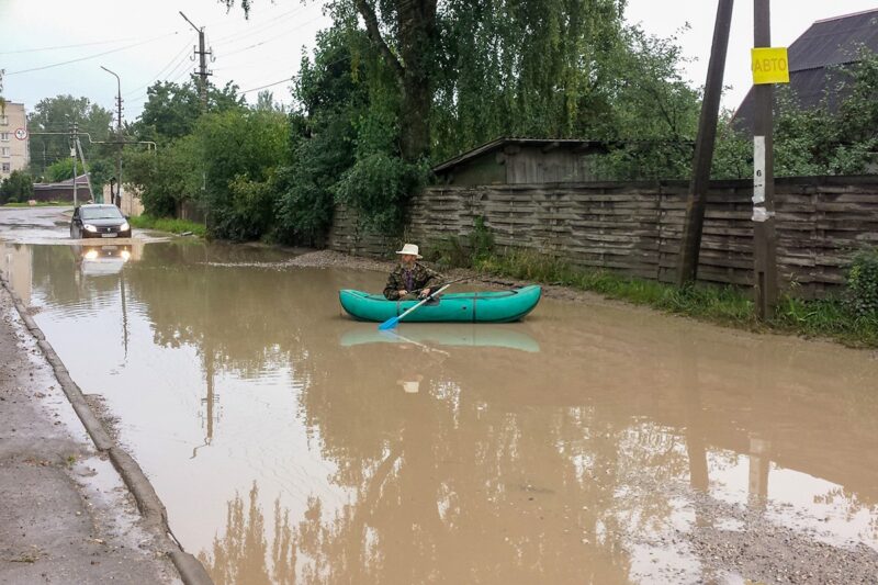 После проливных дождей в