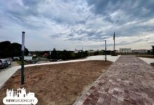 В Гродно готовят к открытию сквер на улице Дарвина