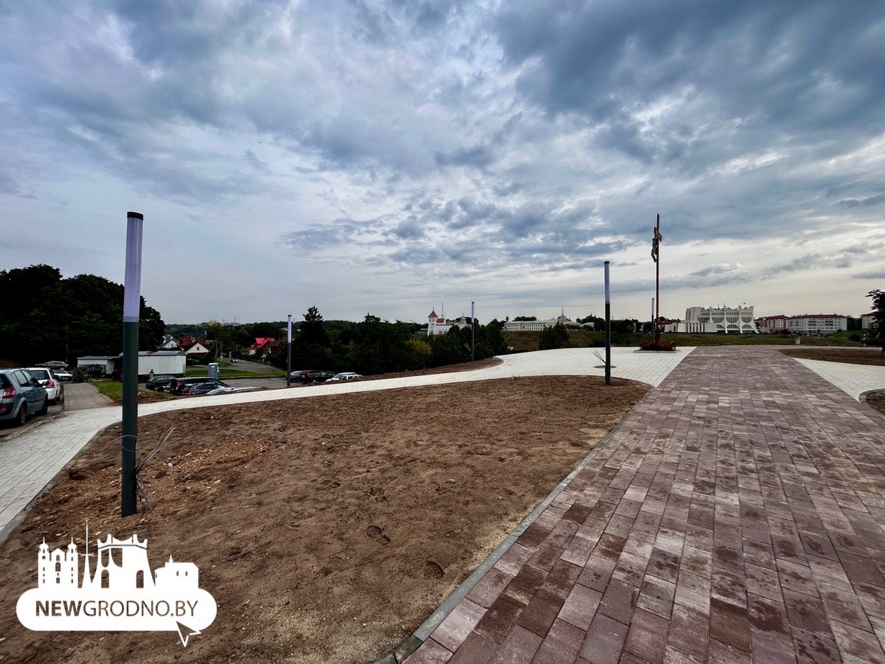 В Гродно готовят к открытию сквер на улице Дарвина