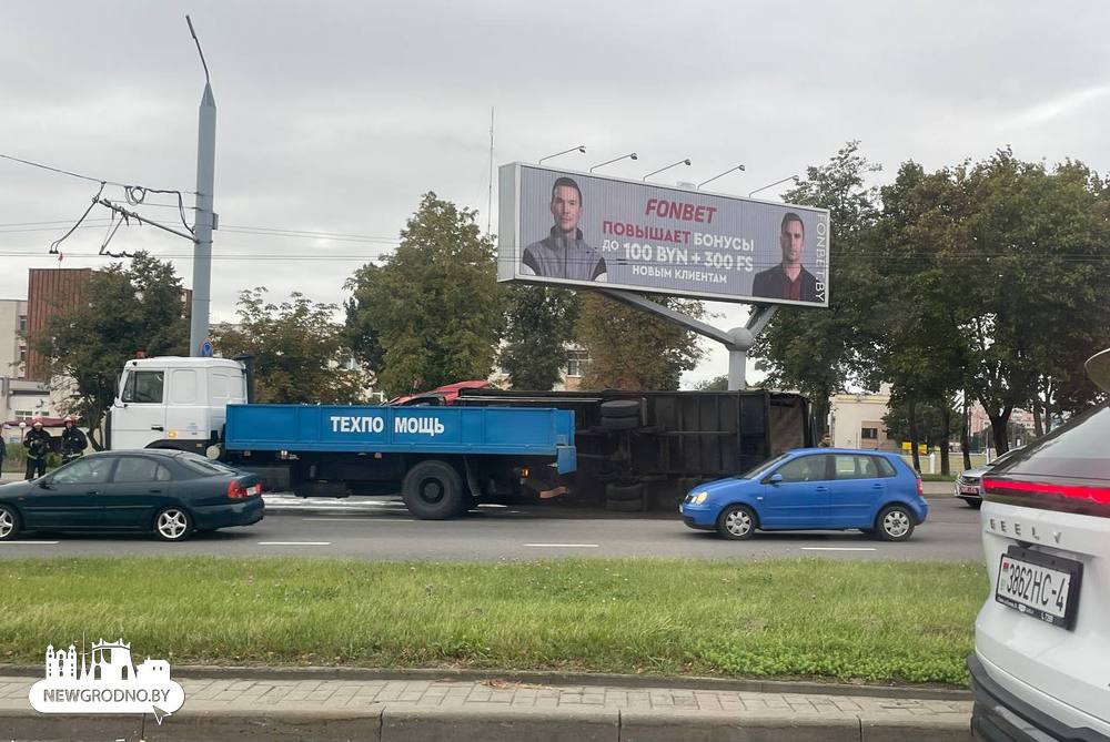 В Гродно грузовик