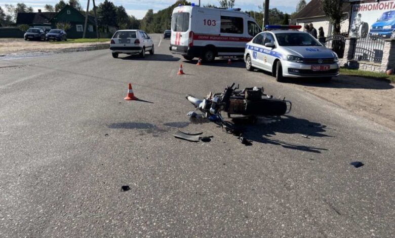 В Слониме мопед