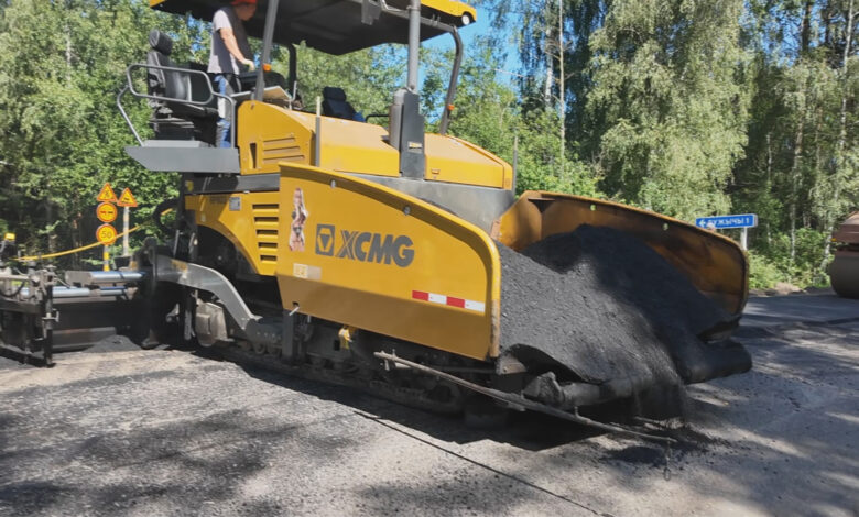 Дорожные работы в Гродненском