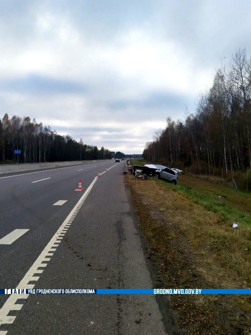 Авария на трассе Минск-Гродно