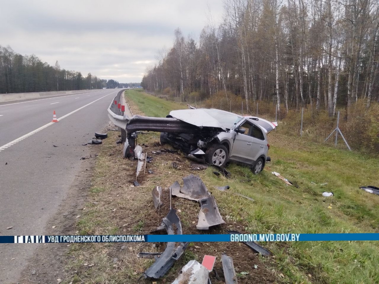 Авария на трассе Минск-Гродно