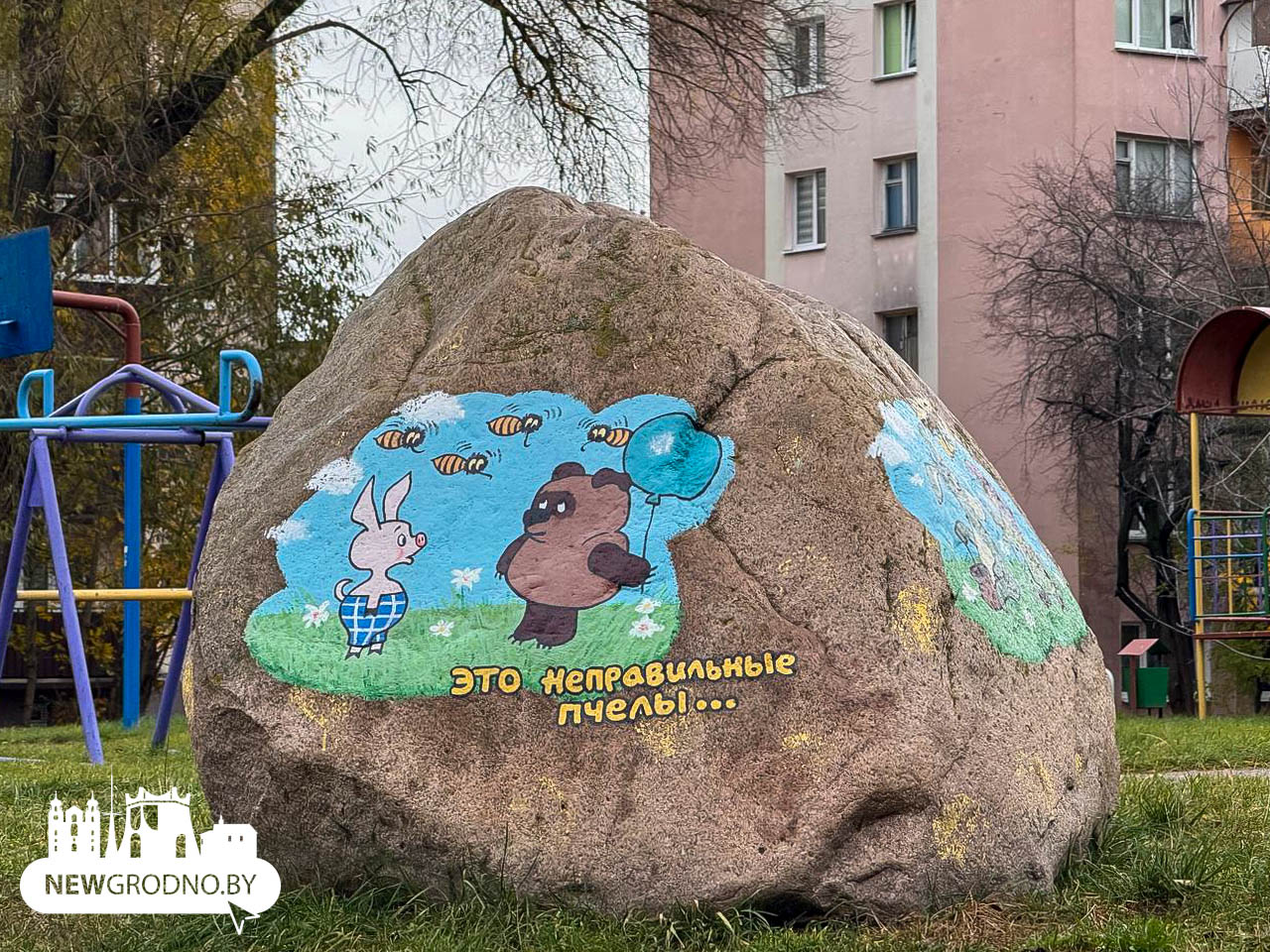 Во дворах в Гродно заметили необычный