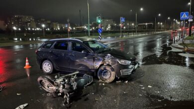 В Гродно мотоциклист пострадал в ДТП
