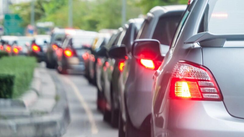 Поток машин в Польшу