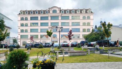 Здание бывшего Дома Быта в центре Гродно реконструируют