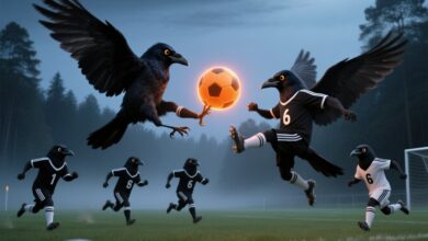 В Гродно вороны устроили футбольный