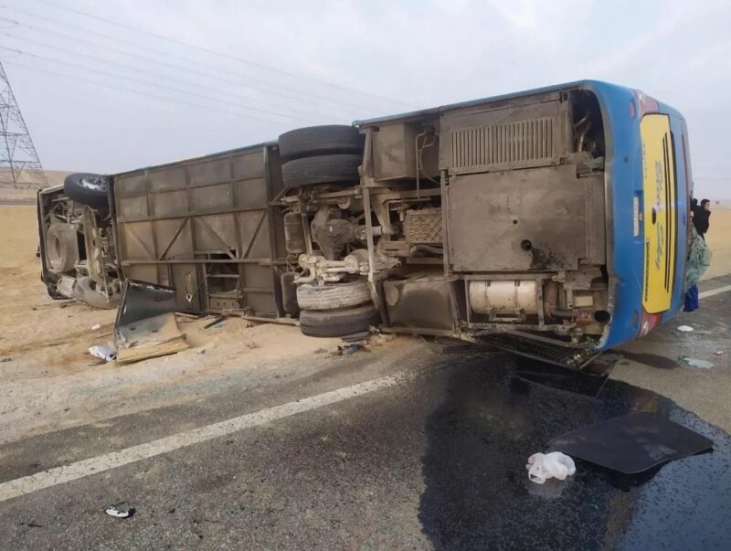 В Египте автобус столкнулся