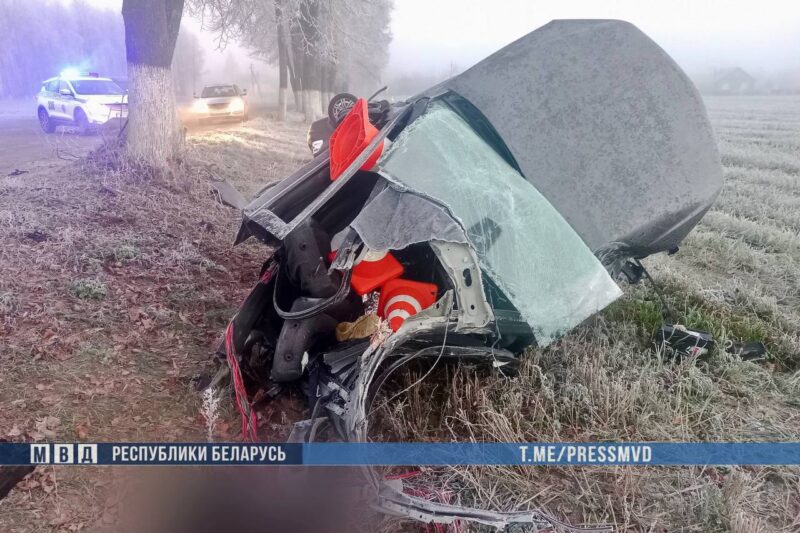 в жутком ДТП