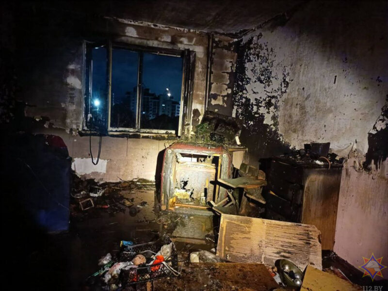 Пожар в многоэтажке