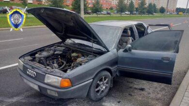 В Гродно горе-угонщик сжег чужой автомобиль