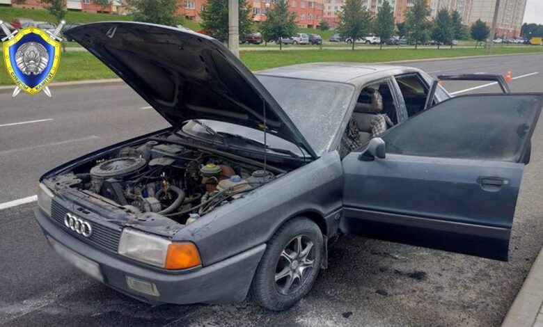 В Гродно горе-угонщик сжег чужой автомобиль