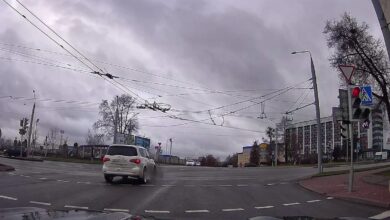 В Гродно на видео попал