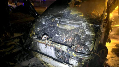 В Гродно вечером в пятницу сгорел минивэн