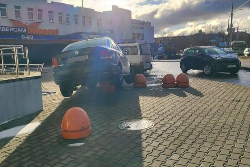 В Минске зафиксировали «парящий» Volkswagen