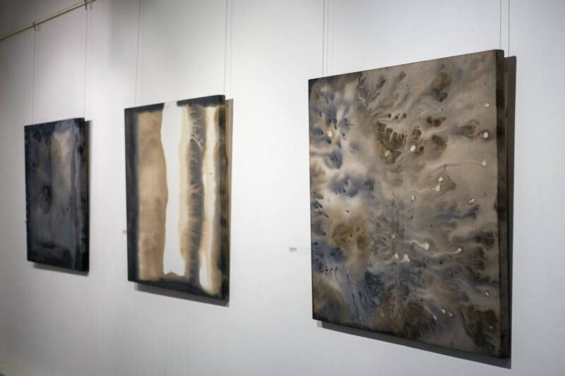 Белорусский художник пишет нефтью