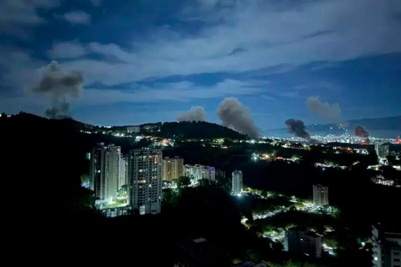 в Каракасе взрывы