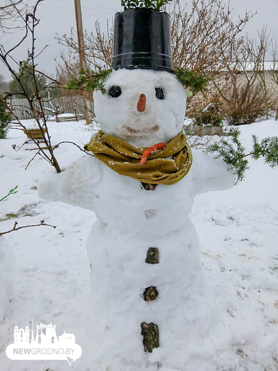 Cвежая порция креативных снеговиков из Гродно