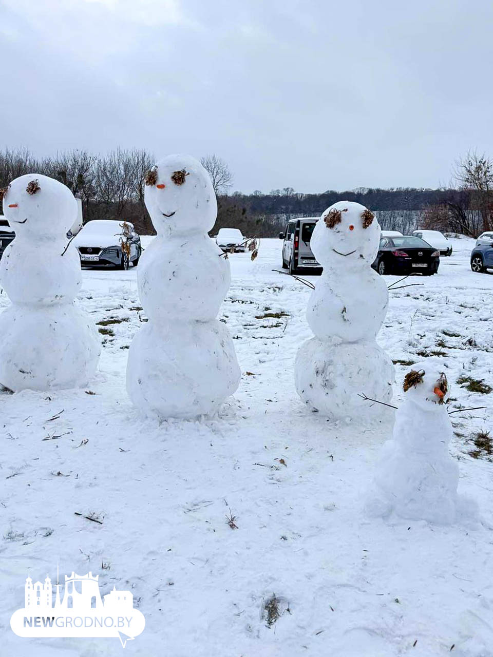 Cвежая порция креативных снеговиков из Гродно
